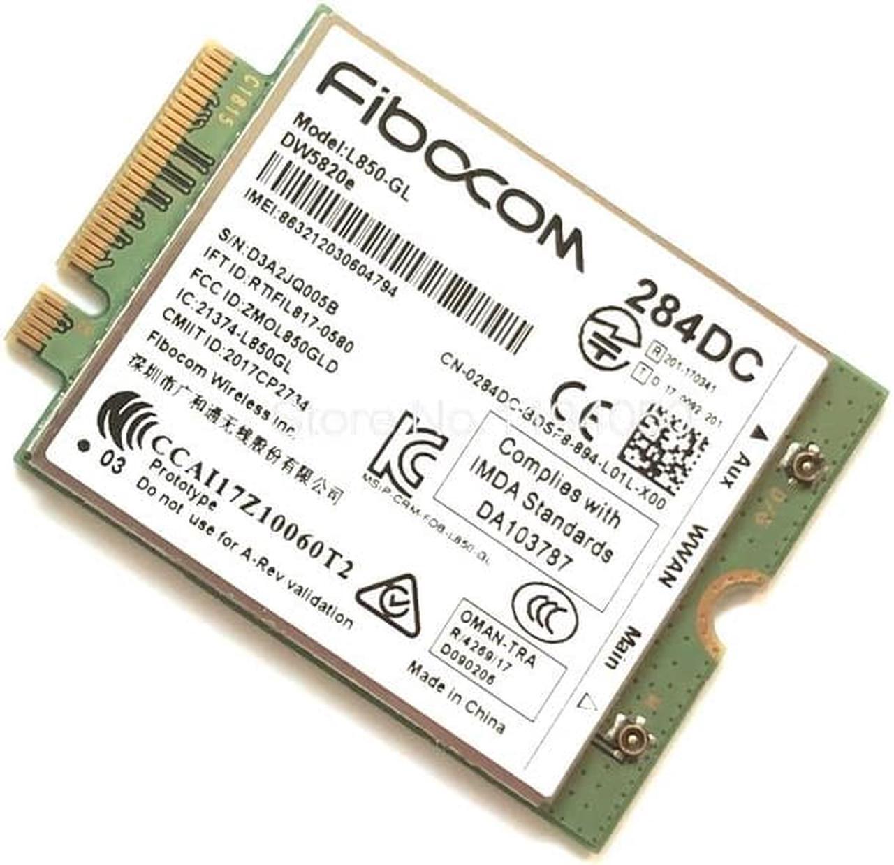 Alt view image 2 of 3 - For Dell DW5820e Fibocom L850-GL LTE/WCDMA 4G WWAN Card Module 0284DC 284DC