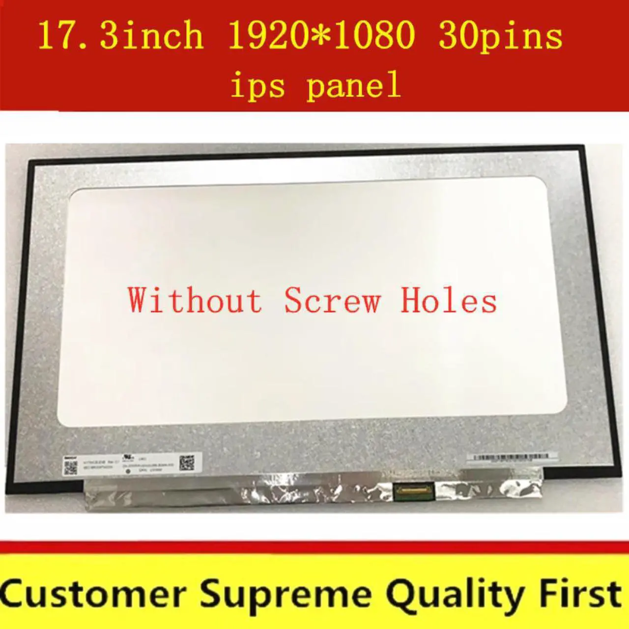 Écran LCD N173HCE-E3C 17,3 LED FHD 1920X1080 30 BROCHES