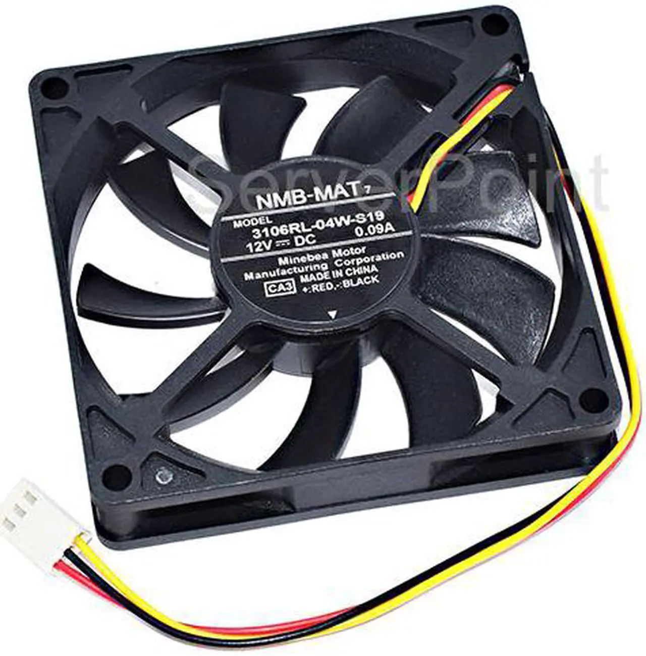 Ventola Di Raffreddamento 80x25mm Compatibile NMB-MAT 3110RL-04W-S19 - DC12V 0.1A A 3 Fili - Per Proiettori E Apparecchiature Elettroniche