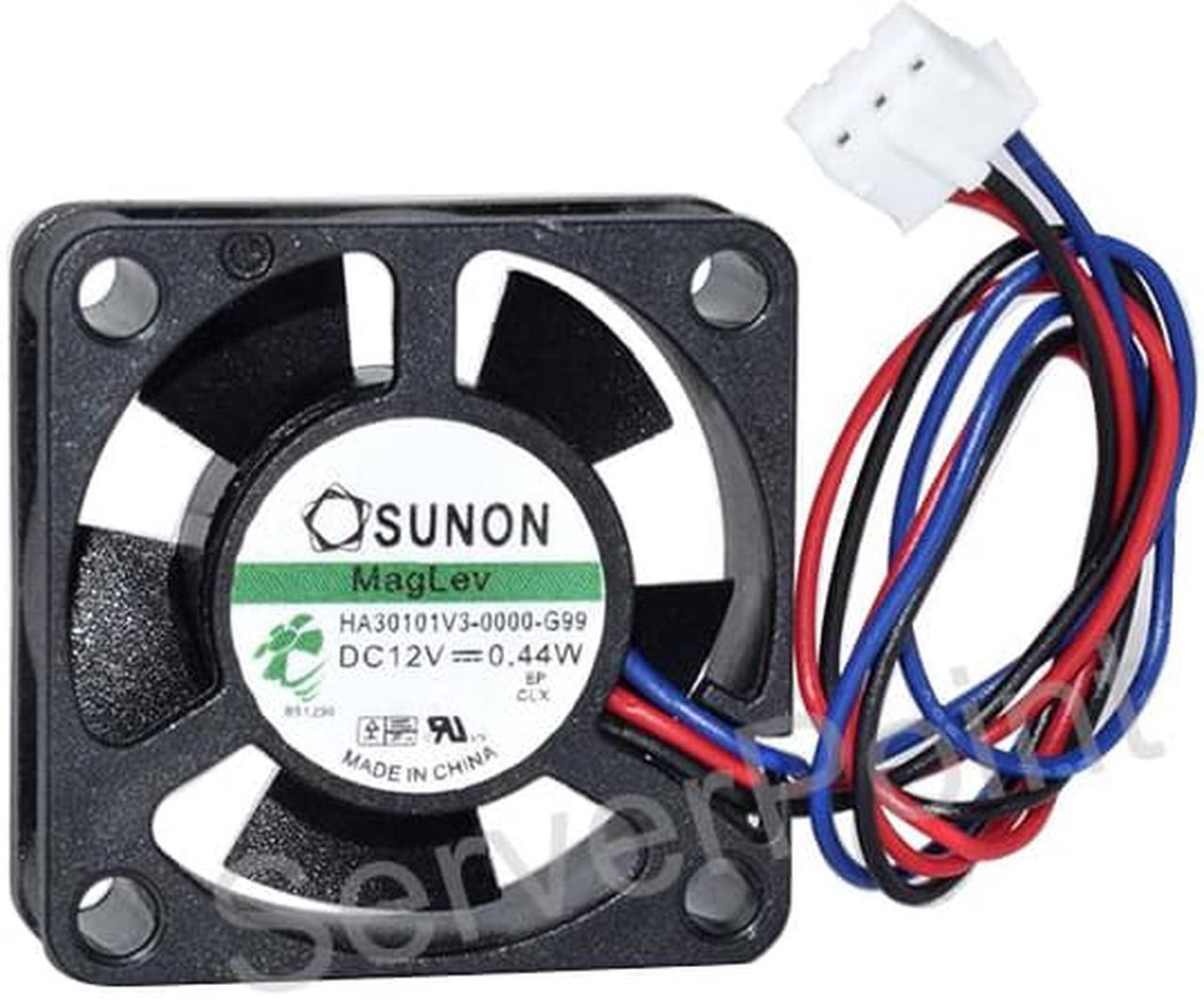Main image of HA30101V3-0000-G99 Server Cooling Fan DC 12V 0.44W 30x30x10mm 3-Wire