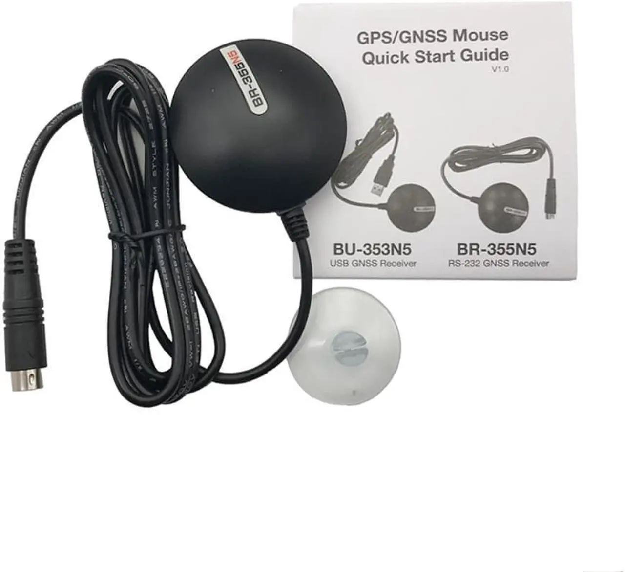 Alt view image 3 of 3 - GlobalSat BR-355N5 serial GPS Receiver instead of BR-353S4 GPS GALILEO GLONASS BDS QZS SBAS IPX6 waterproof Windows Vista MAC