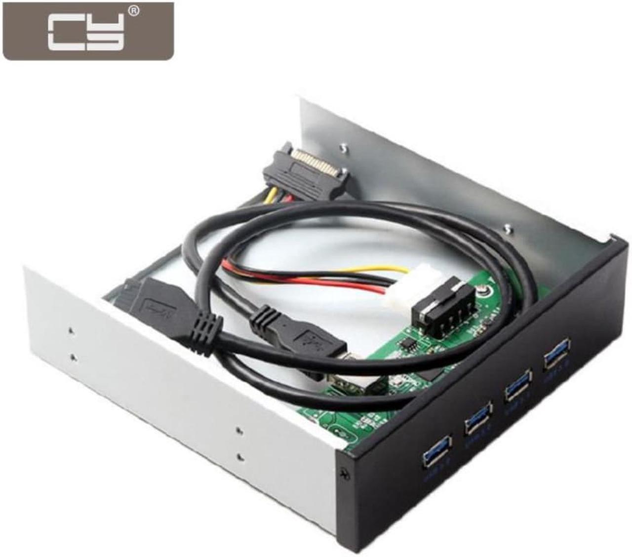 Main image of NGFF USB 3.0 HUB 4 Ports Front Panel to Motherboard 20Pin Connector Cable for 5.25" CD-ROM Bay
