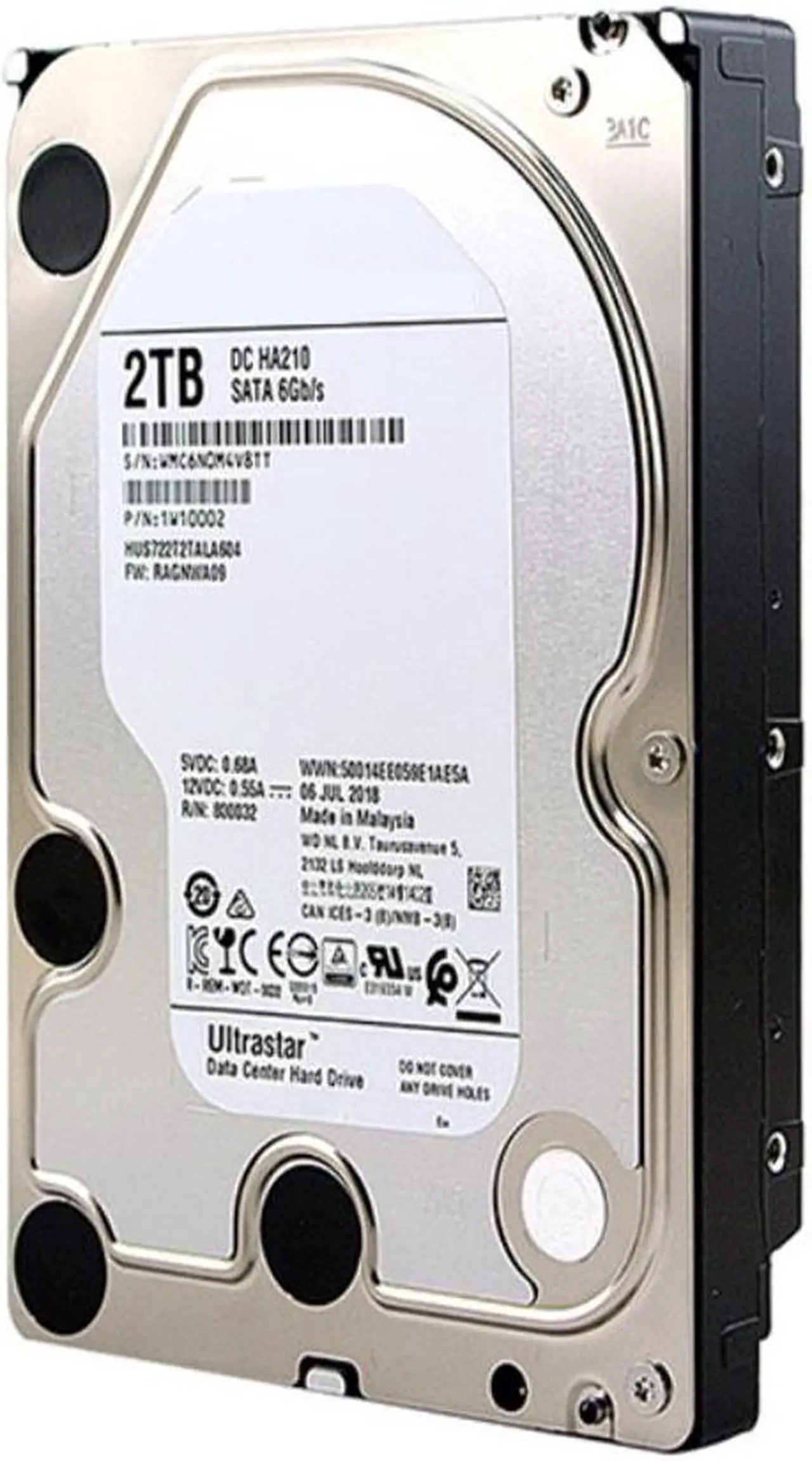 Alt view image 3 of 6 - HDD For WD 2TB 3.5" SATA 6 Gb/s 128MB 7200RPM For Internal Hard Disk For Enterprise Level HDD For HUS722T2TALA604