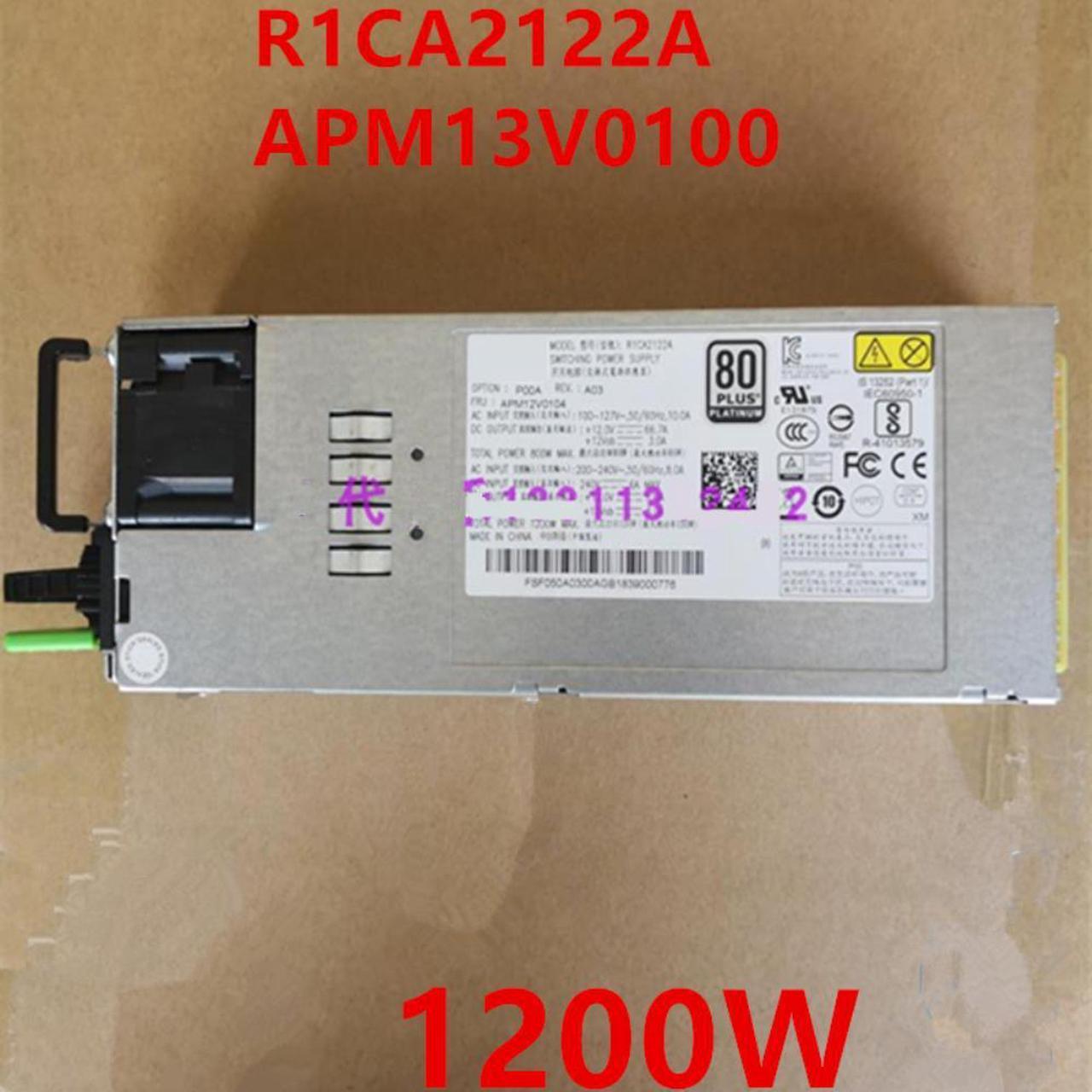 PSU For Lenovo Hanker Acbel CRPS NF5280 M5 1200W Switching Power Supply R1CA2122A APM13V0100