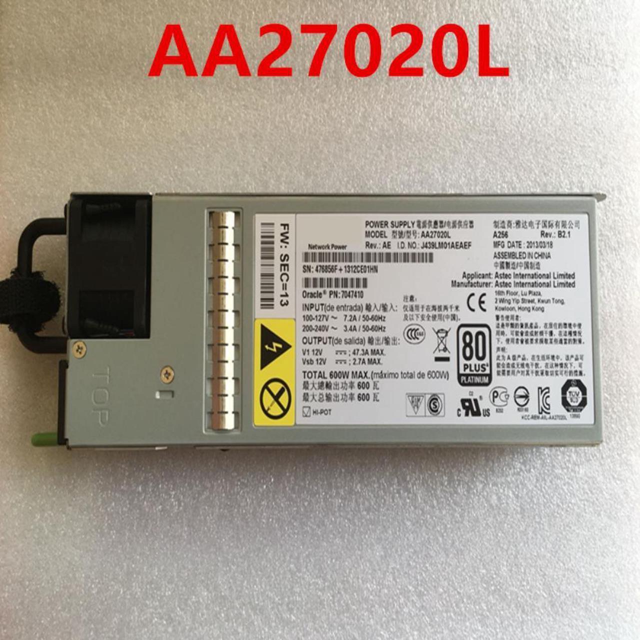 Almost PSU For Sun X3-2 Fire X4170 M3 600W Switching Power Supply AA27020L 7038476 7047410 7060951 7079395