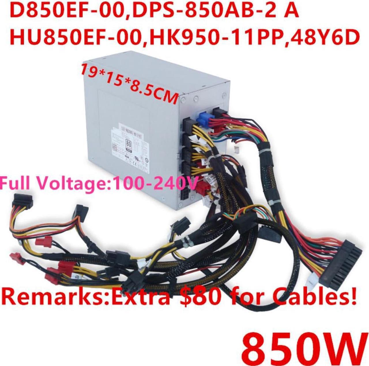 PSU For Dell Alienware R8R7 850W Power Supply D850EF-00 D850EF-01 NJVDN HU850EF-00 HU850EF-01 HK950-11PP HK950-51PP