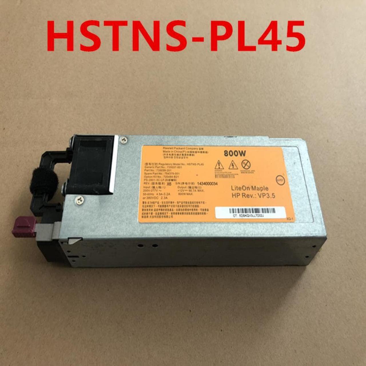 PSU For HP 800W Switching Power Supply HSTNS-PL45 720484-B21 754379-001 735039-201 735037-001