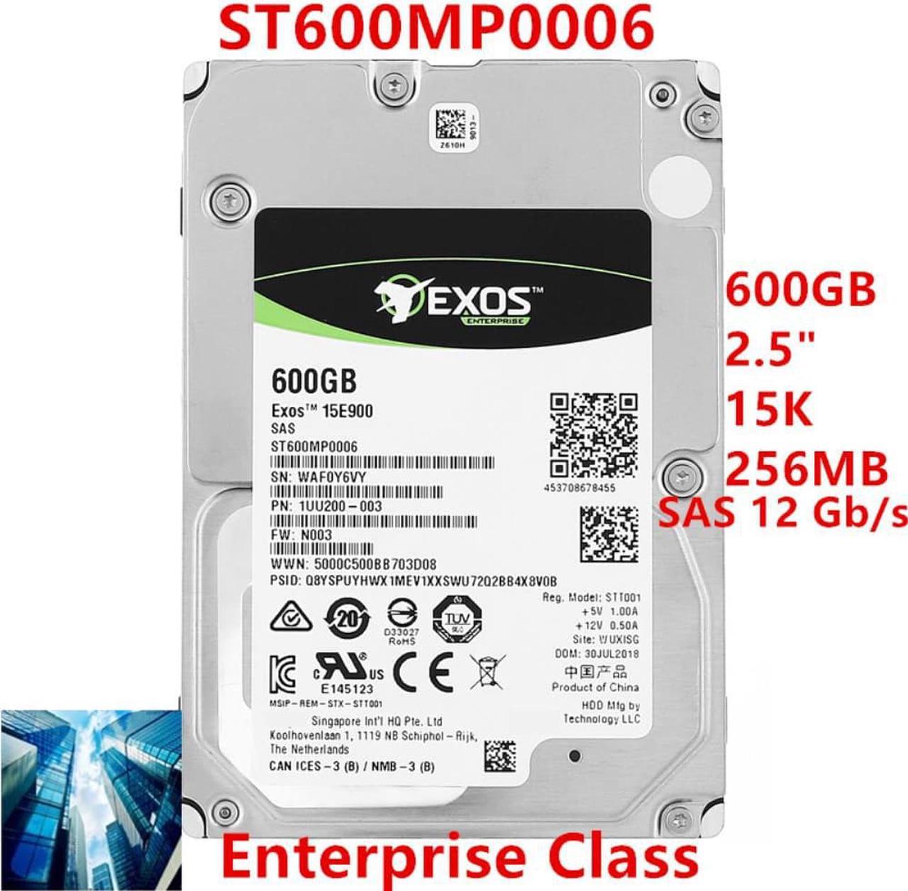 HDD For Seagate Brand 600GB 2.5" 15K SAS 12 Gb/s 256MB For Internal HDD For Enterprise Class HDD For ST600MP0006