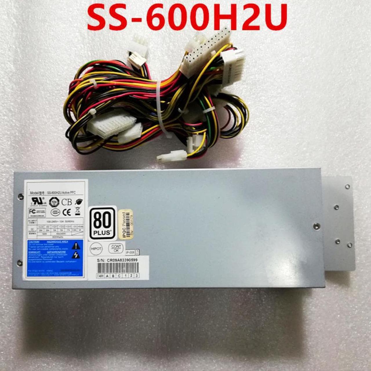 PSU For SeaSonic 2U APFC F0 80+ 600W Switching Power Supply SS-600H2U  Customized Products