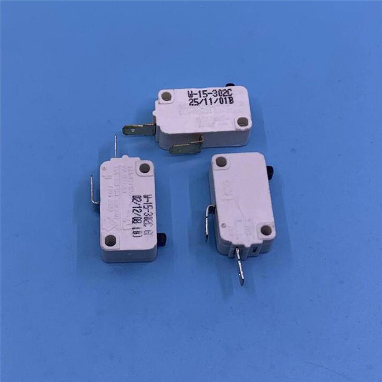 3PCS Universal Microwave Oven Micro Switch 2Plug Door Control Switch 15A For Galanz Midea Repair Parts