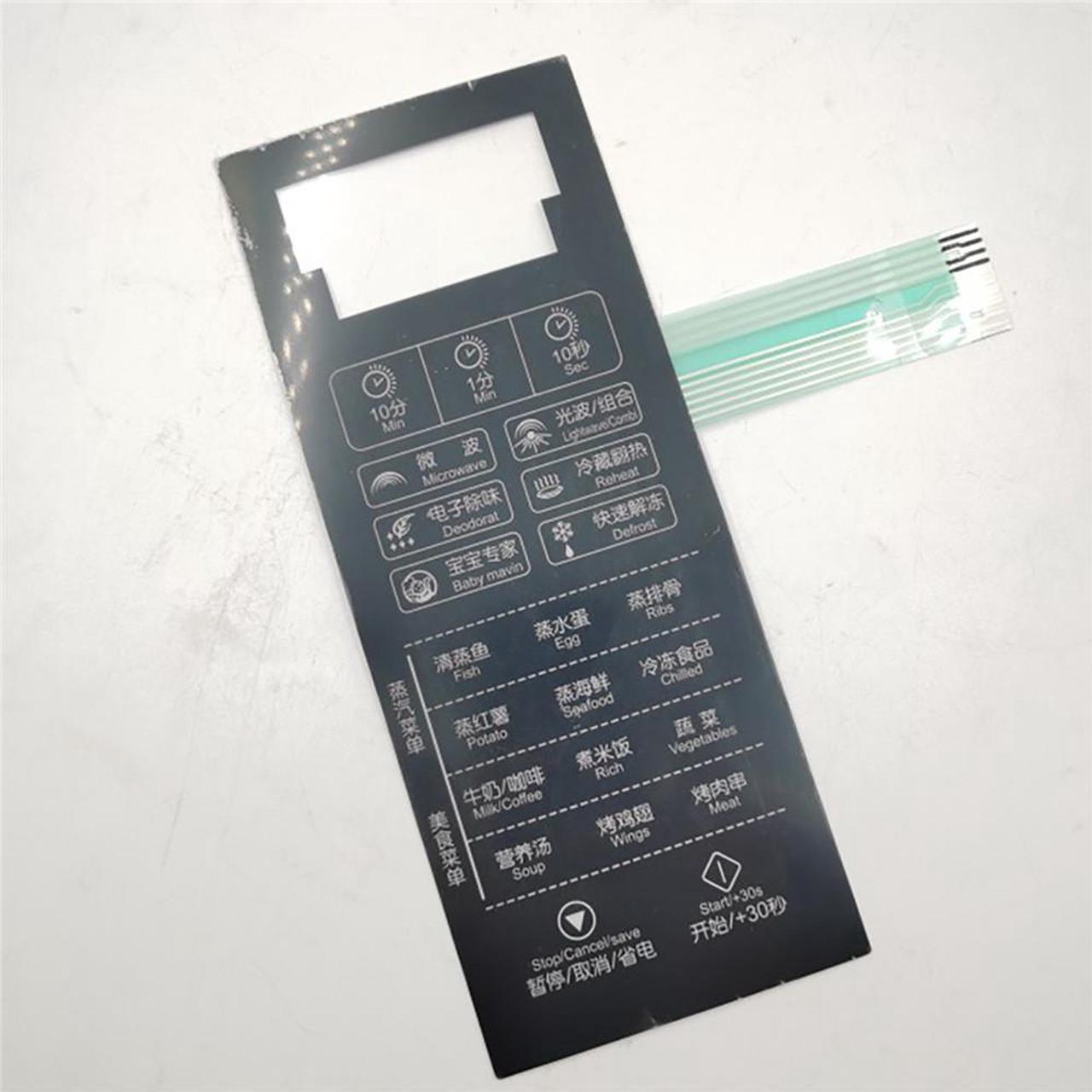 1pc Microwave Oven Control Panel Switch Menu Plate For Midea-44 EG823LA3-NR Replace Accessories