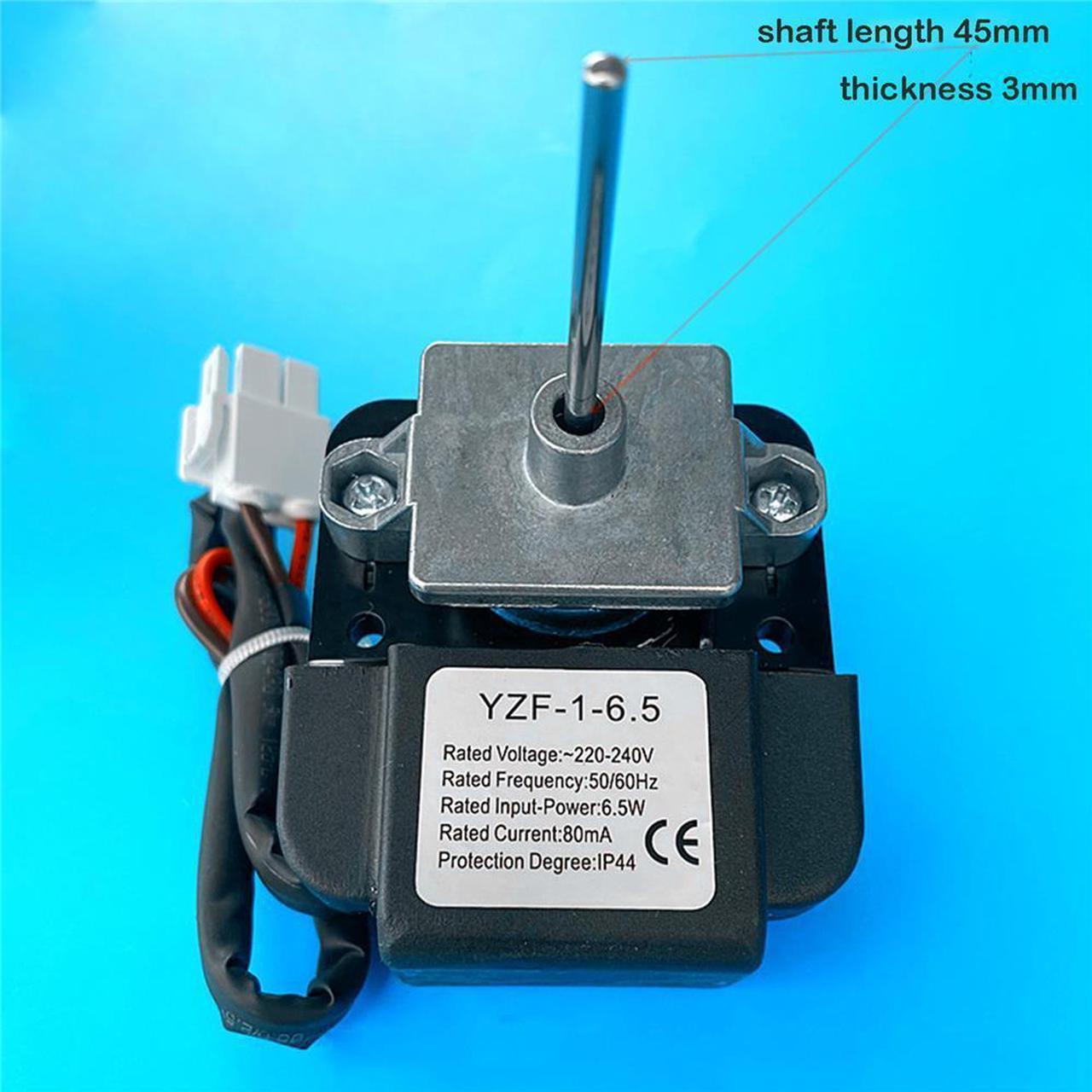 Universal AC220-240V Fridge Fan Motor YZF-1-6.5 For Refrigerator zer Display Cabinet Replacement Shaded Pole Motor