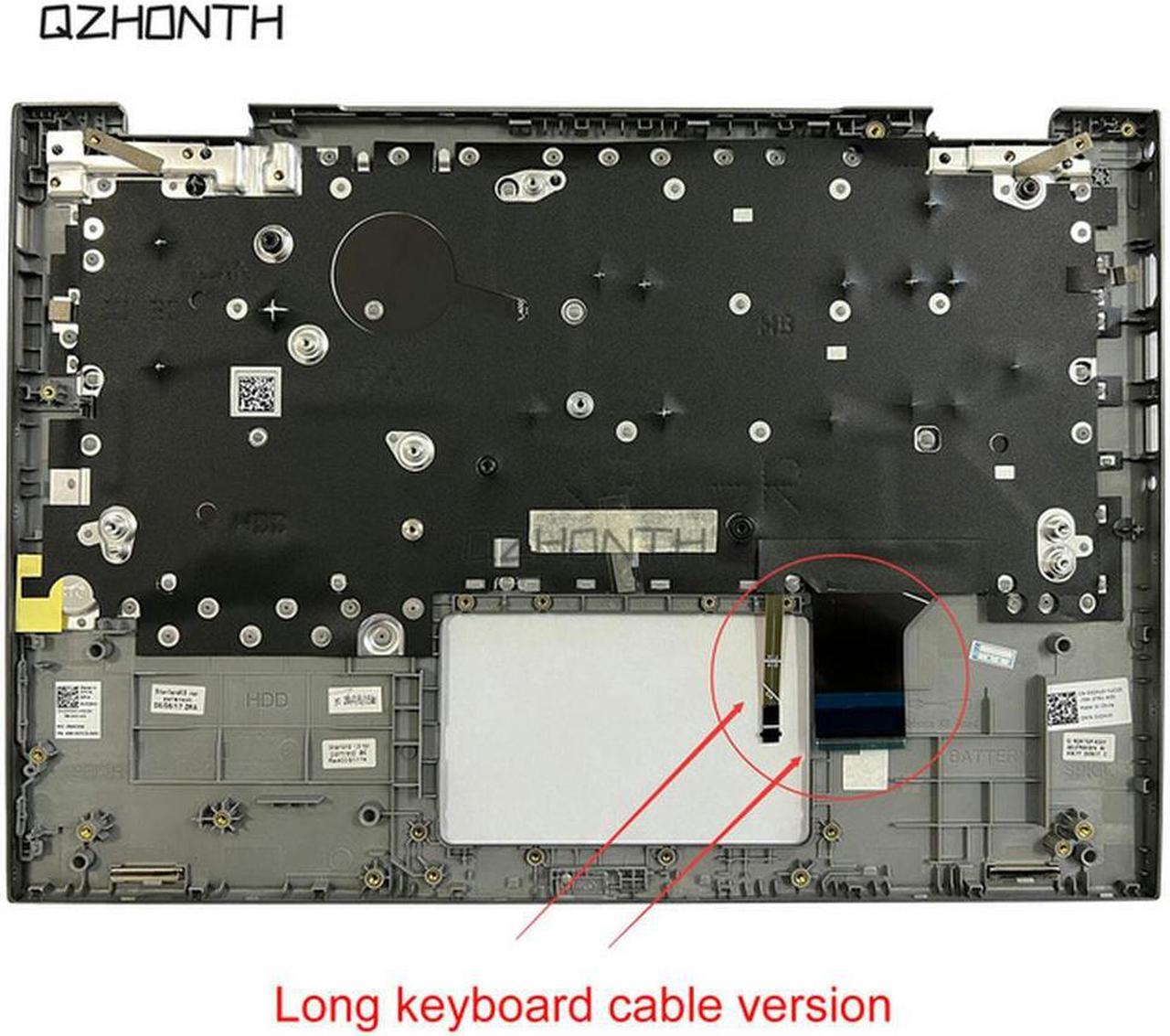 For Dell Inspiron 13 5379 Palmrest Upper Case with Backlit Keyboard Gray 0JCHV0