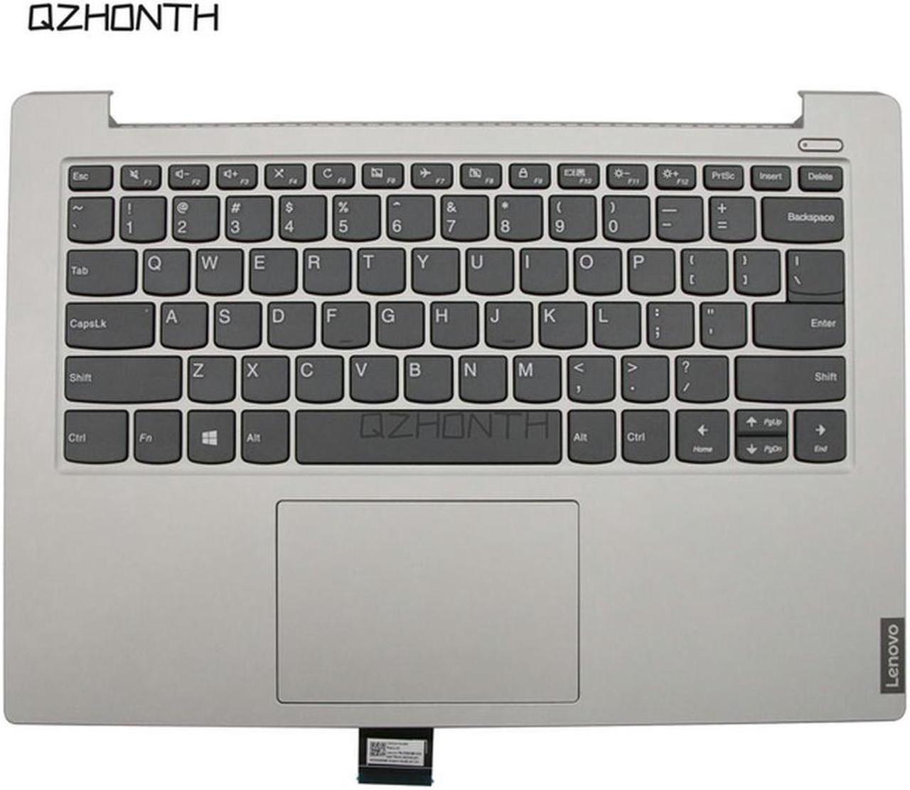 (Silver) For Lenovo ideapad S340-14 S340-14API S340-14IIL Palmrest Top Case w/ Keyboard 5CB0S18399