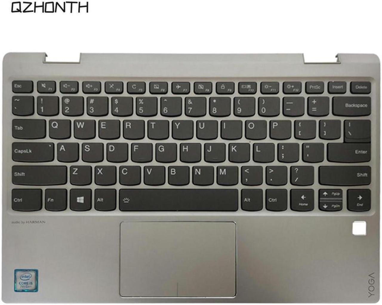 For Lenovo Ideapad YOGA 720-12IKB Palmrest with Keyboard Touchpad 5CB0Q12203 (Silver)