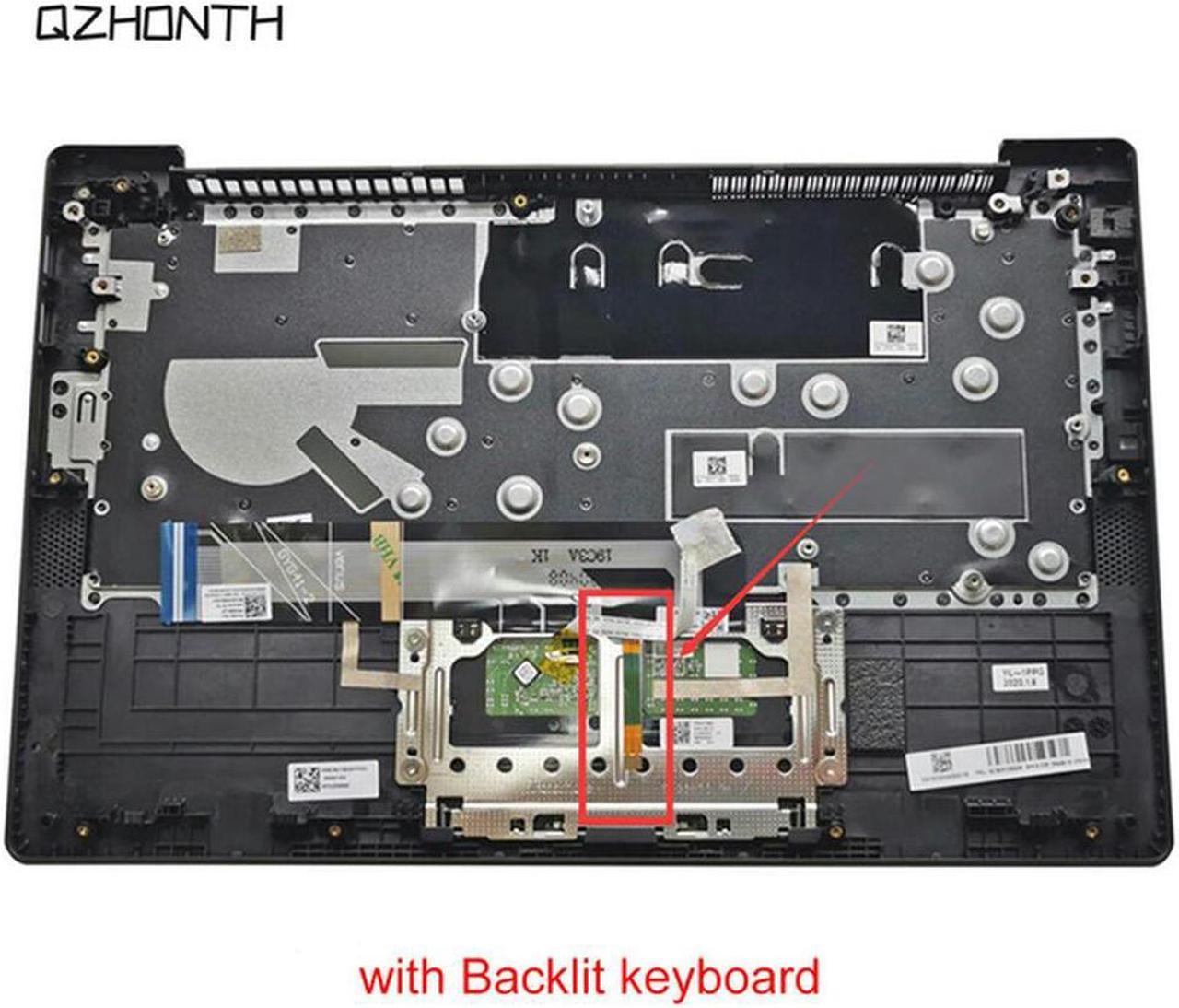 For Lenovo Ideapad 5-14IIL05 Palmrest Upper Case with US Keyboard Black