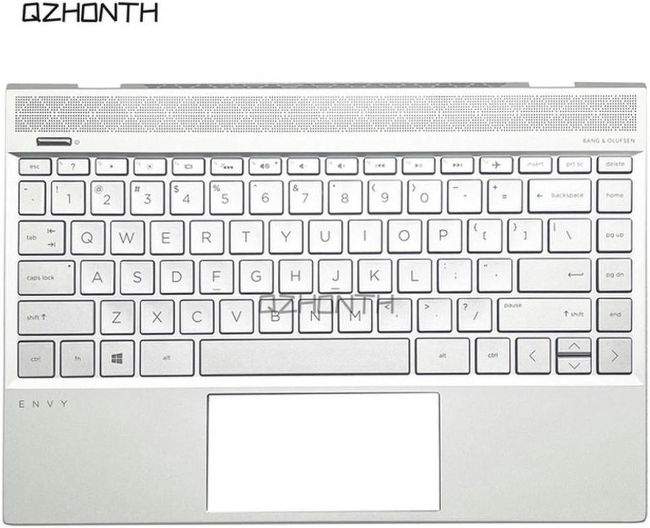 For HP Envy 13-AH 13-AH0051WN TPN-W136 Upper Case Palmrest with Backlit Keyboard Silver