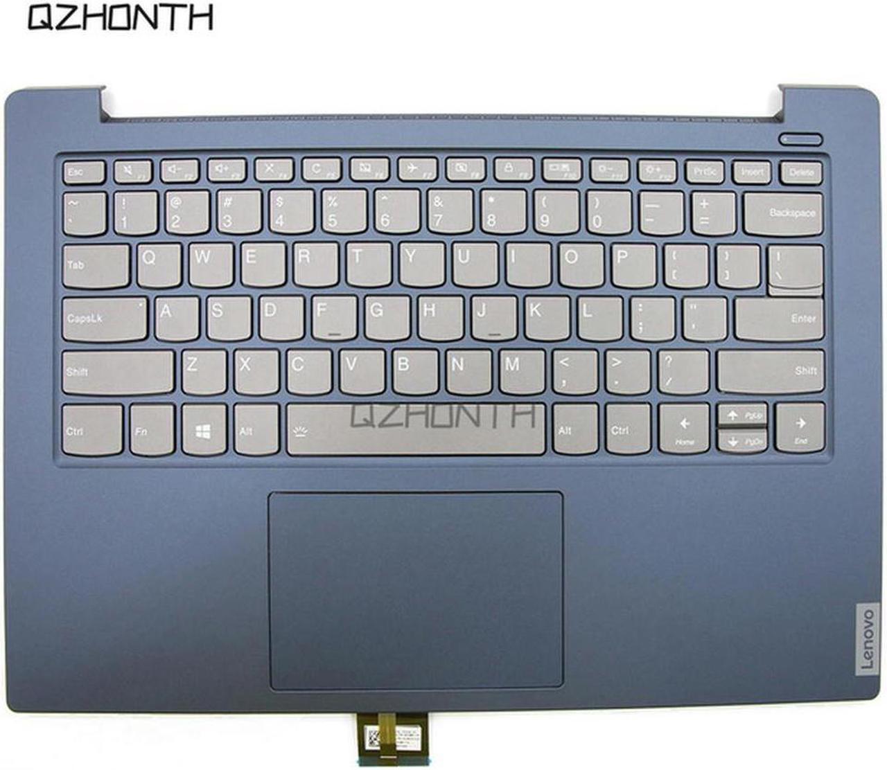 (Blue) For Lenovo ideapad S340-14 S340-14API S340-14IIL Palmrest Top Case w/ Keyboard 5CB0S18588