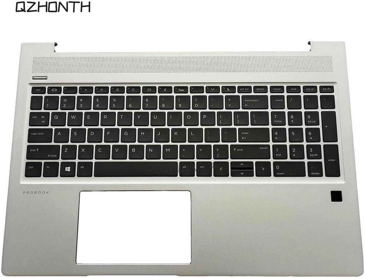 For HP ProBook 450 G6 G7 455 G6 G7 455R G6 G7 Palmrest Upper Case with Backlit Keyboard (Silver) L45091-001