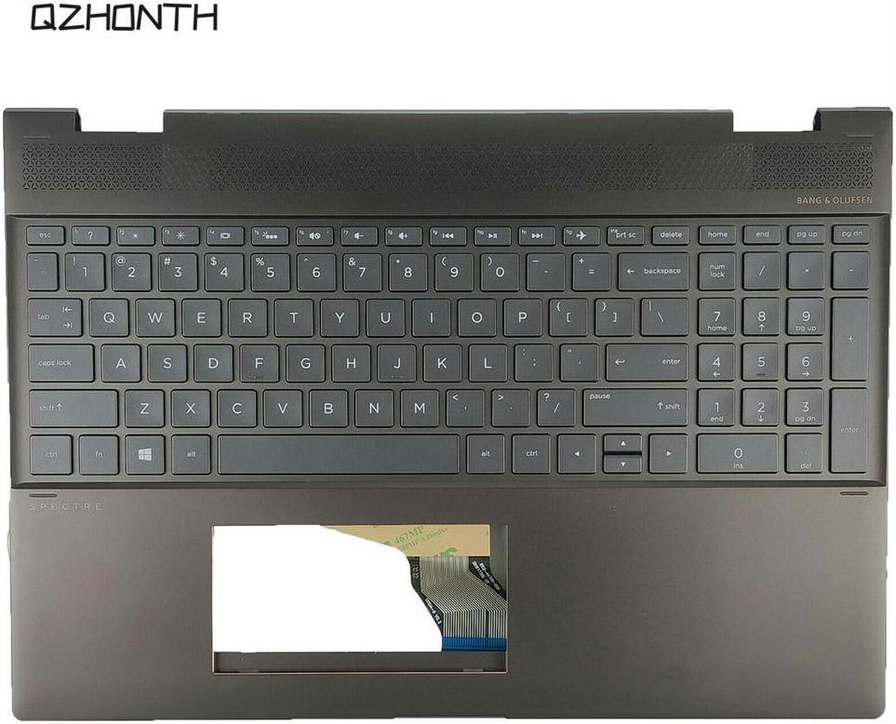 Laptop For HP Spectre X360 15-CH Palmrest Upper Case with Backlit Keyboard Brown Color