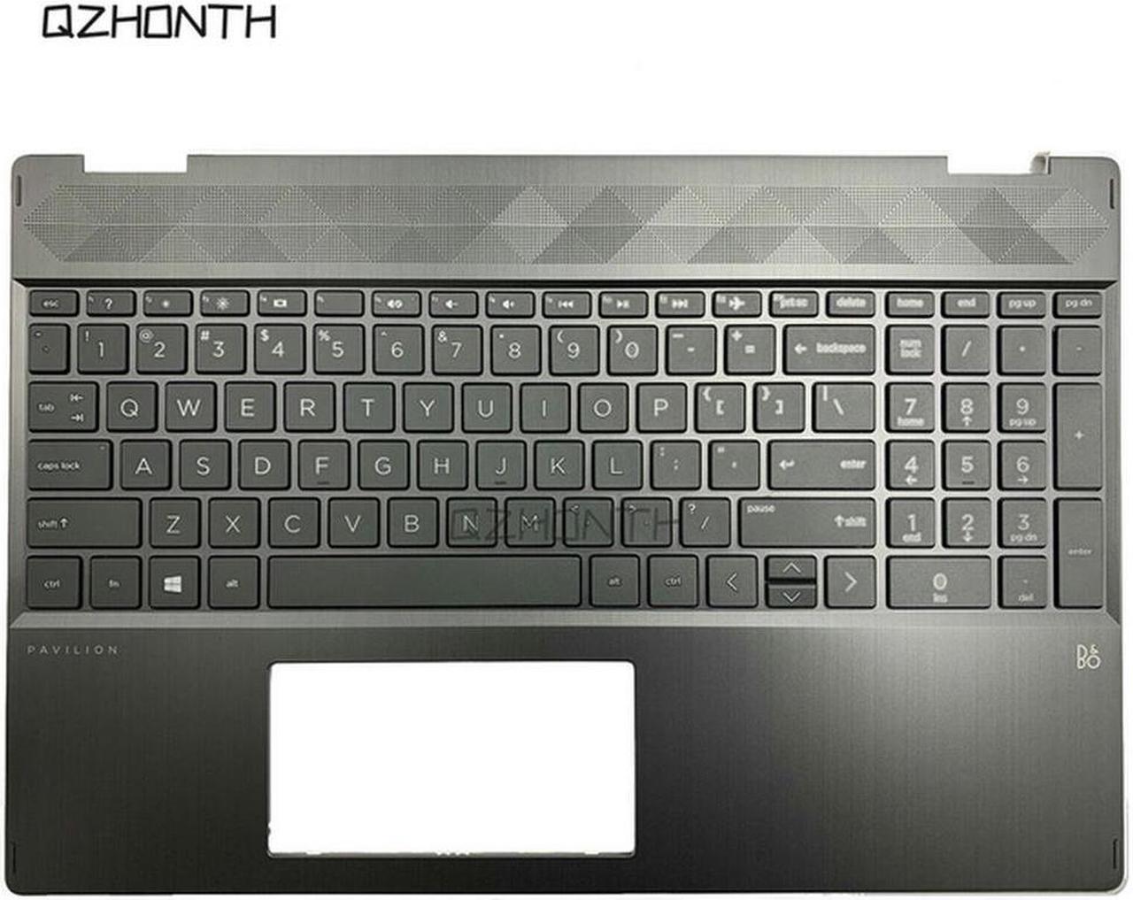 For HP Pavilion X360 15-DQ TPN-W140 Palmrest Cover w/ Keyboard Non-Backlit L51363-001