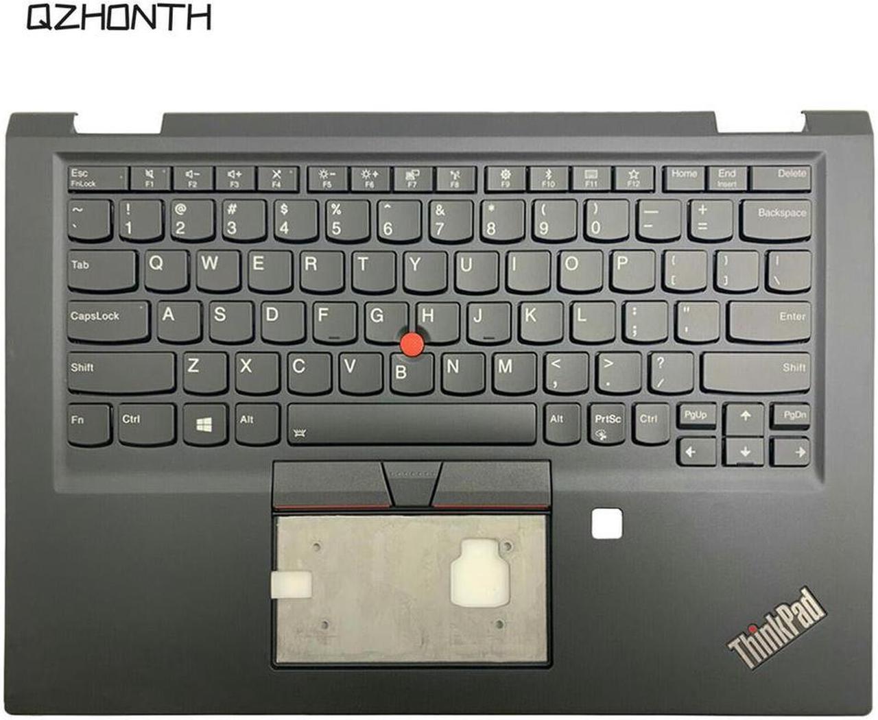 For Lenovo ThinkPad X390 Yoga Palmrest Upper Case w/ FRP US Backlit Keyboard 02HL645 02HL644