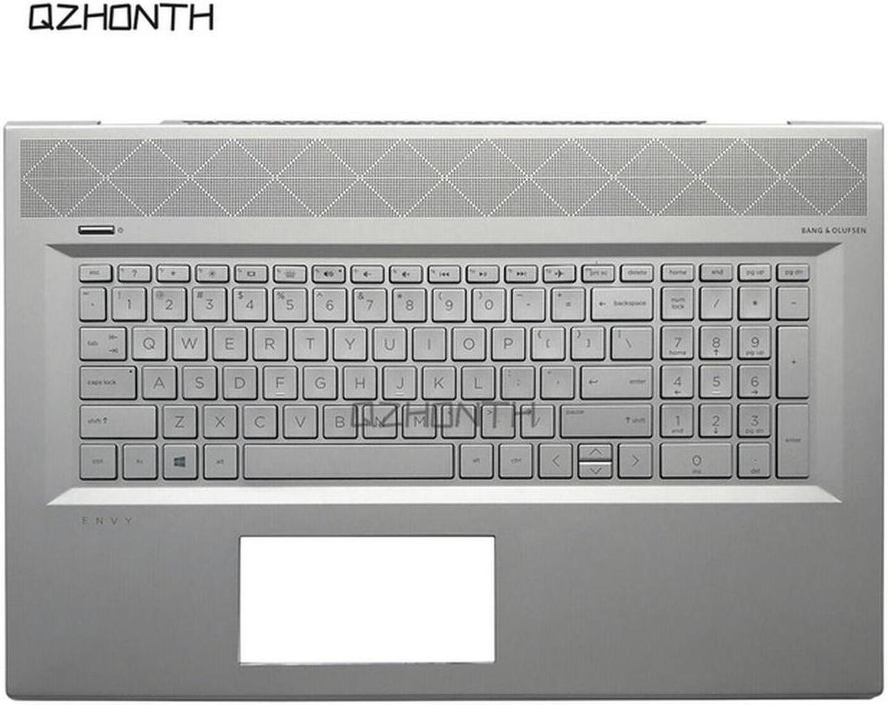 For HP ENVY 17 17-BW 17T-BW TPN-W137 Palmrest Upper Case with Backlit Keyboard L20714-001 Silver