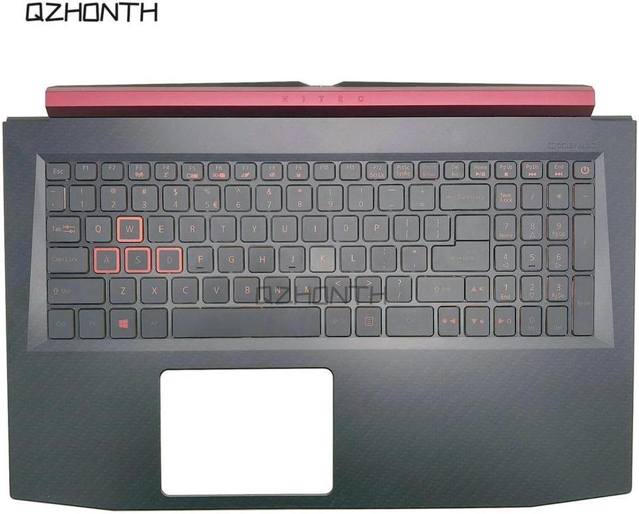 For Acer Nitro 5 AN515-51 AN515-52 AN515-53 Palmrest Upper Case with Backlit Keyboard Red Color