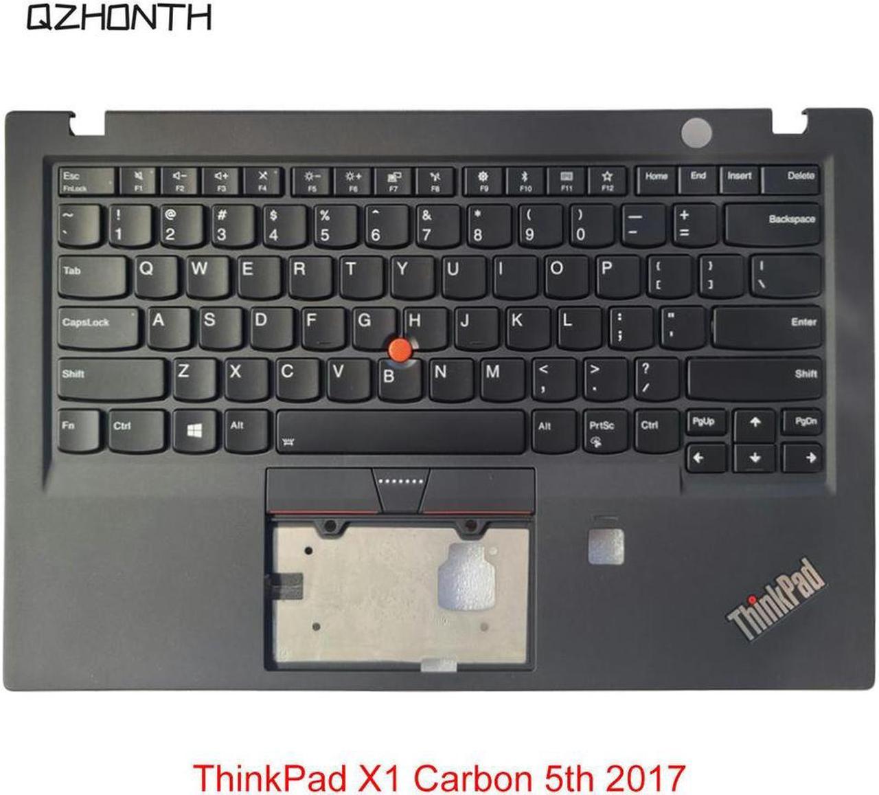 For Lenovo ThinkPad X1 Carbon 5th 2017 Gen Palmrest Upper Case with US Keyboard 01LX508