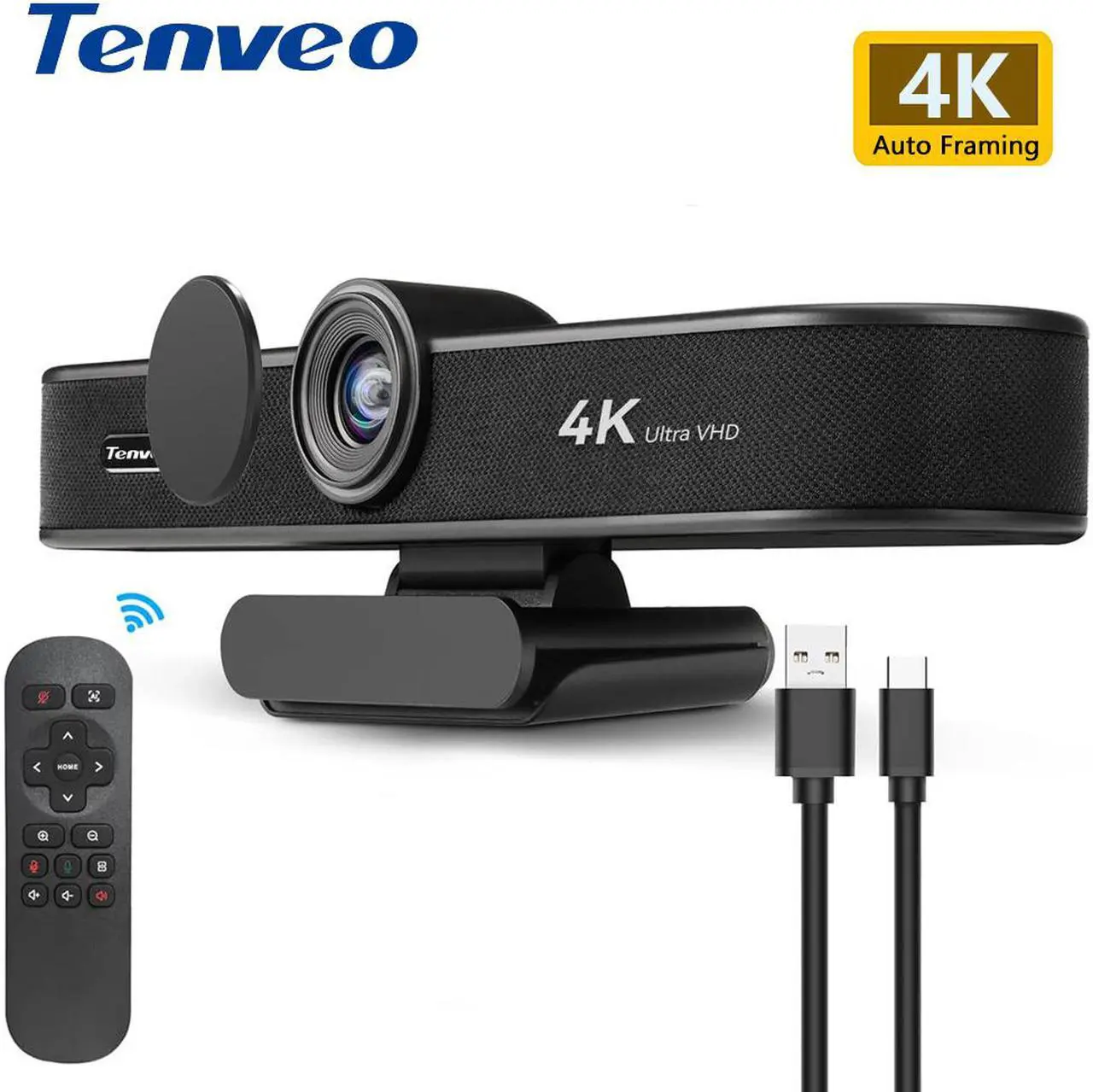 Main image of VA300B 4K Ultra-Wide Angle Conference Webcam 8MP EPTZ 5x Digital Zoom with Auto Framing USB PC Webcam Vmix OBS Living Streaming