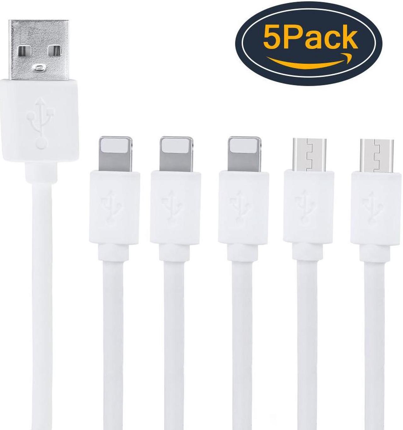 Beebo Beabo Compatible iPhone/Android Charger Cable,3Lightning,2Micro USB Cable,30cm