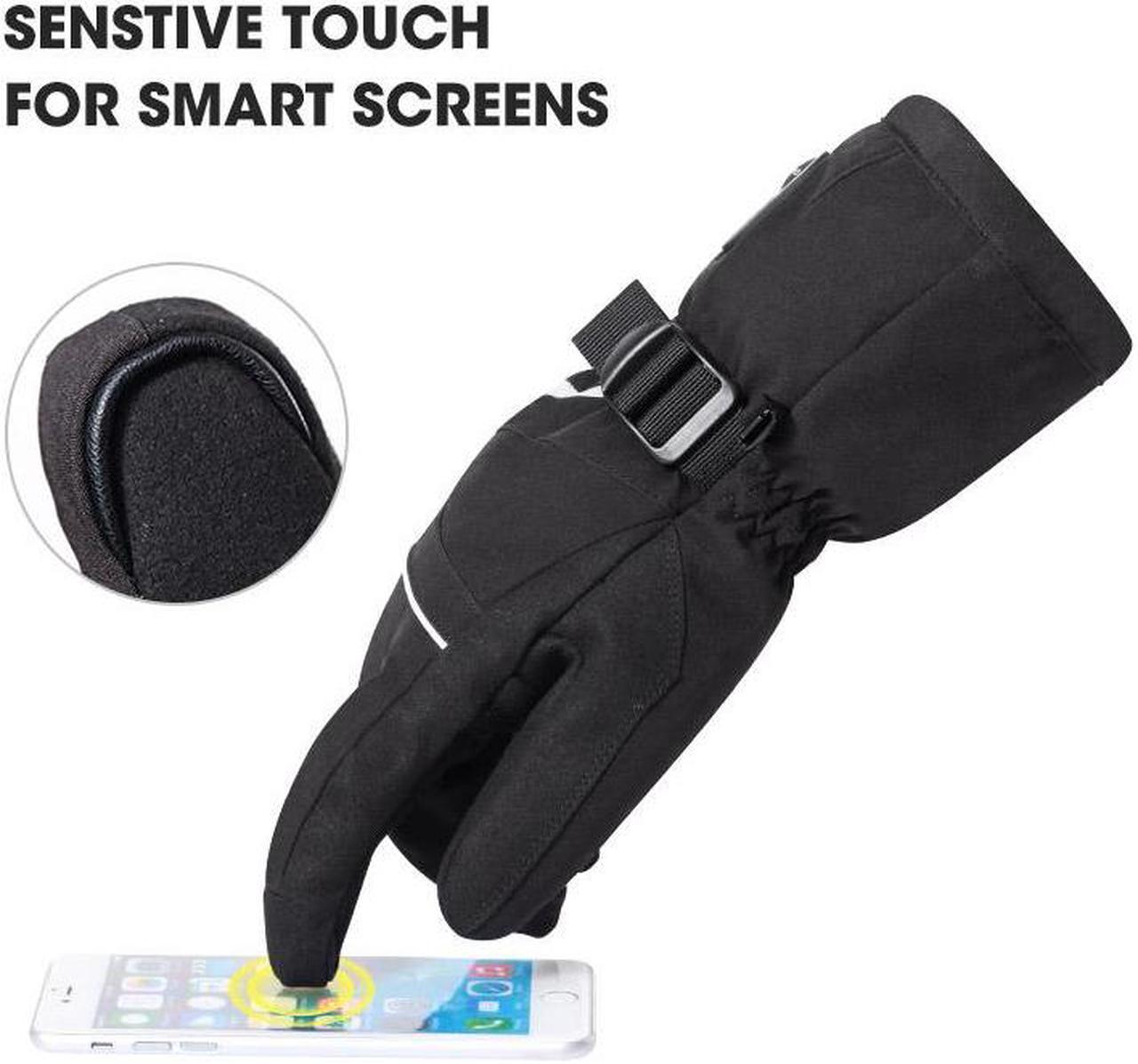 Alt view image 3 of 7 - Heated Gloves Rechargeable - Electric Battery Ski Gloves Men Women,Motorcycle Cycling Riding Hunting Fishing Camping Hiking Heating Gloves,Hand Warmer for Raynaud's XXX-Large