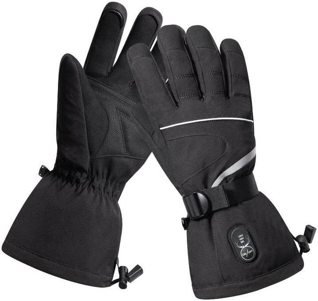 Alt view image 2 of 7 - Heated Gloves Rechargeable - Electric Battery Ski Gloves Men Women,Motorcycle Cycling Riding Hunting Fishing Camping Hiking Heating Gloves,Hand Warmer for Raynaud's XXX-Large