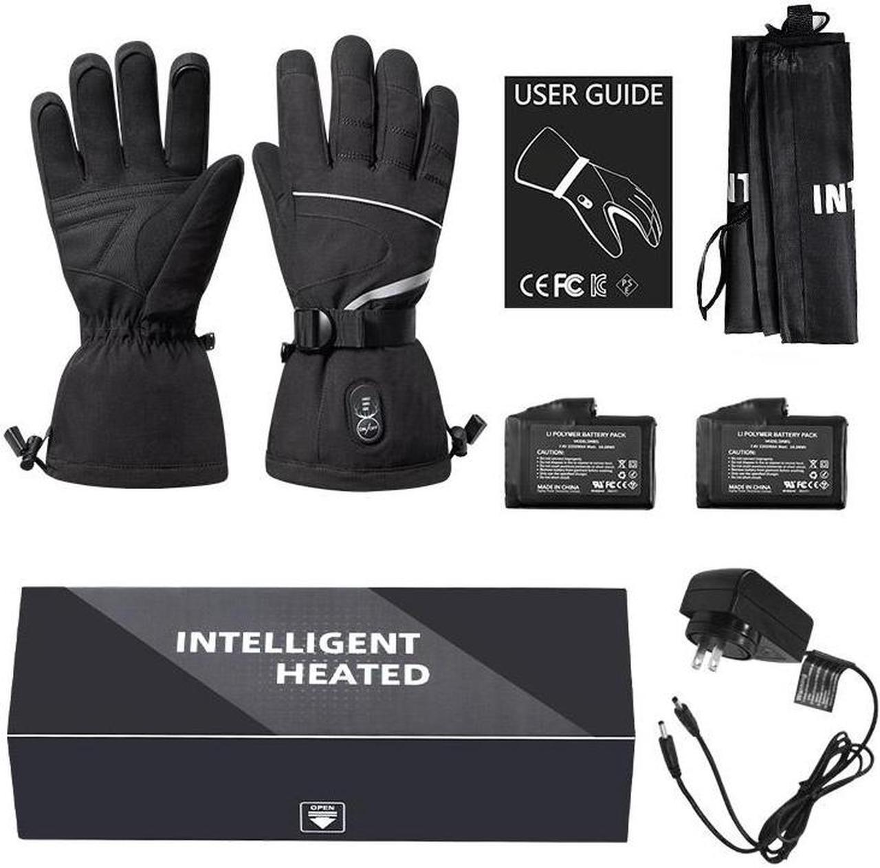 Alt view image 7 of 7 - Heated Gloves Rechargeable - Electric Battery Ski Gloves Men Women,Motorcycle Cycling Riding Hunting Fishing Camping Hiking Heating Gloves,Hand Warmer for Raynaud's XXX-Large