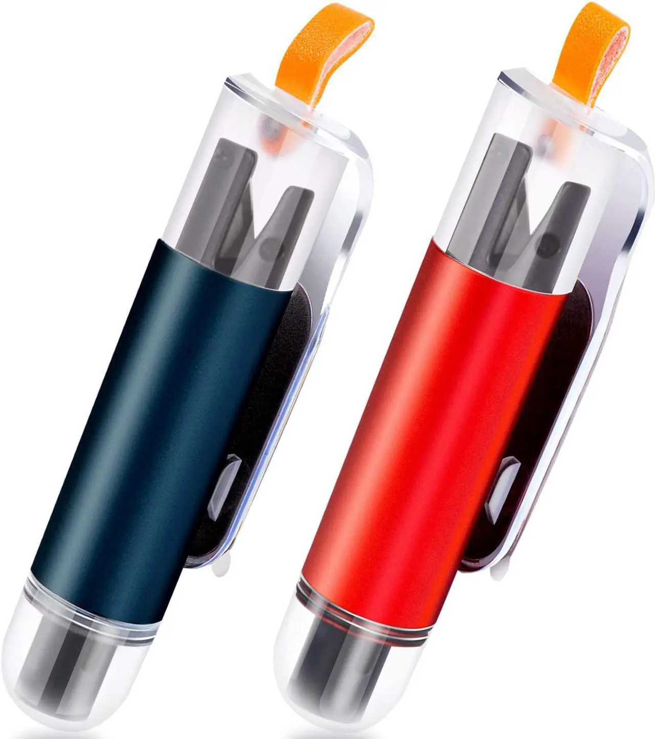 Main image of Mini Car Safety Hammer Seat Belt Cutter One Second Window Breaking Rescue Escape Tool Spring Type Glass Breaker for Land and Underwater 2 Pieces Blue Red
Brand: Sopingo