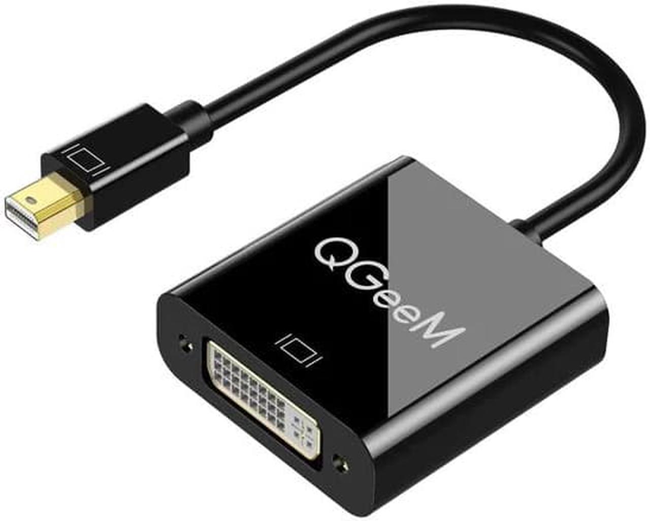 QGEEM MINI DISPLAYPORT TO DVI ADAPTER Compatible with Displayport-equipped computers, laptops, ultrabooks, HP, Lenovo, Dell, ASUS