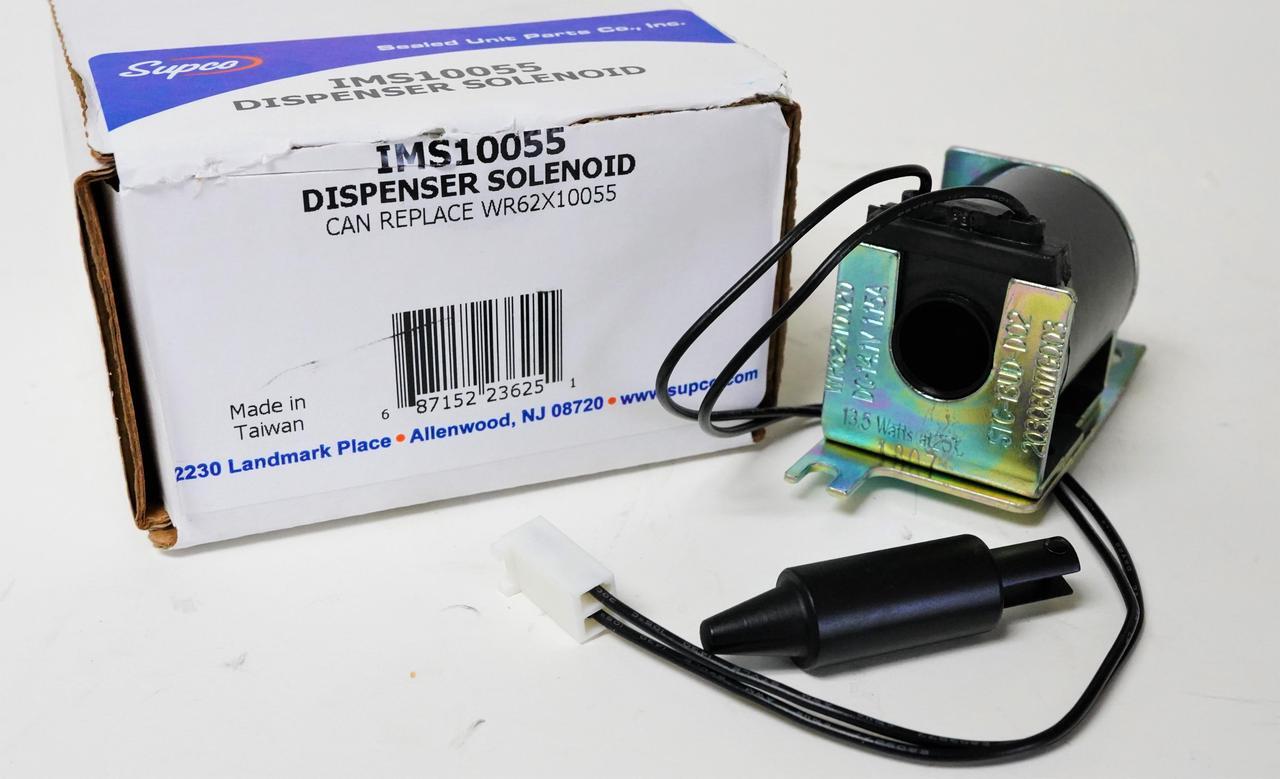 Main image of IMS10055 for WR62X10055 GE Refrigerator Dispenser Solenoid Coil PS1483583