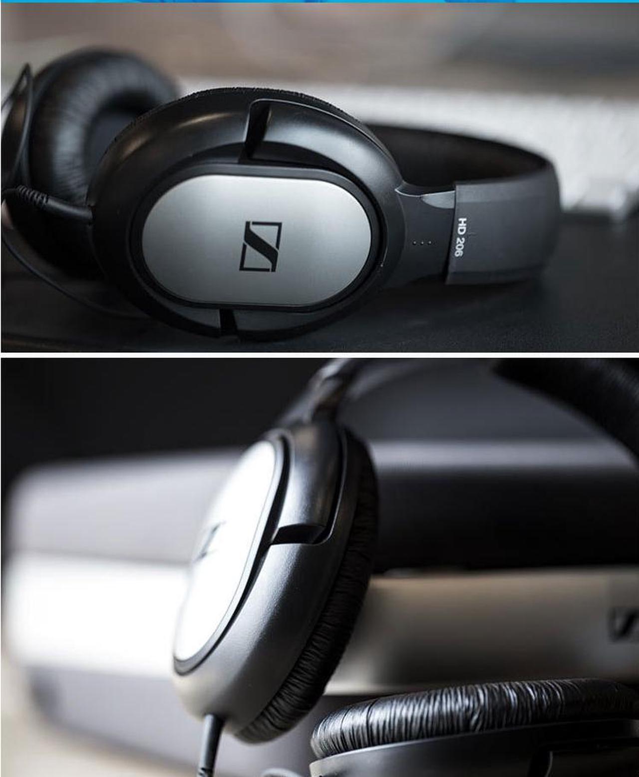 Alt view image 7 of 9 - Sennheiser HD 206 Closed-Back Over Ear Headphones