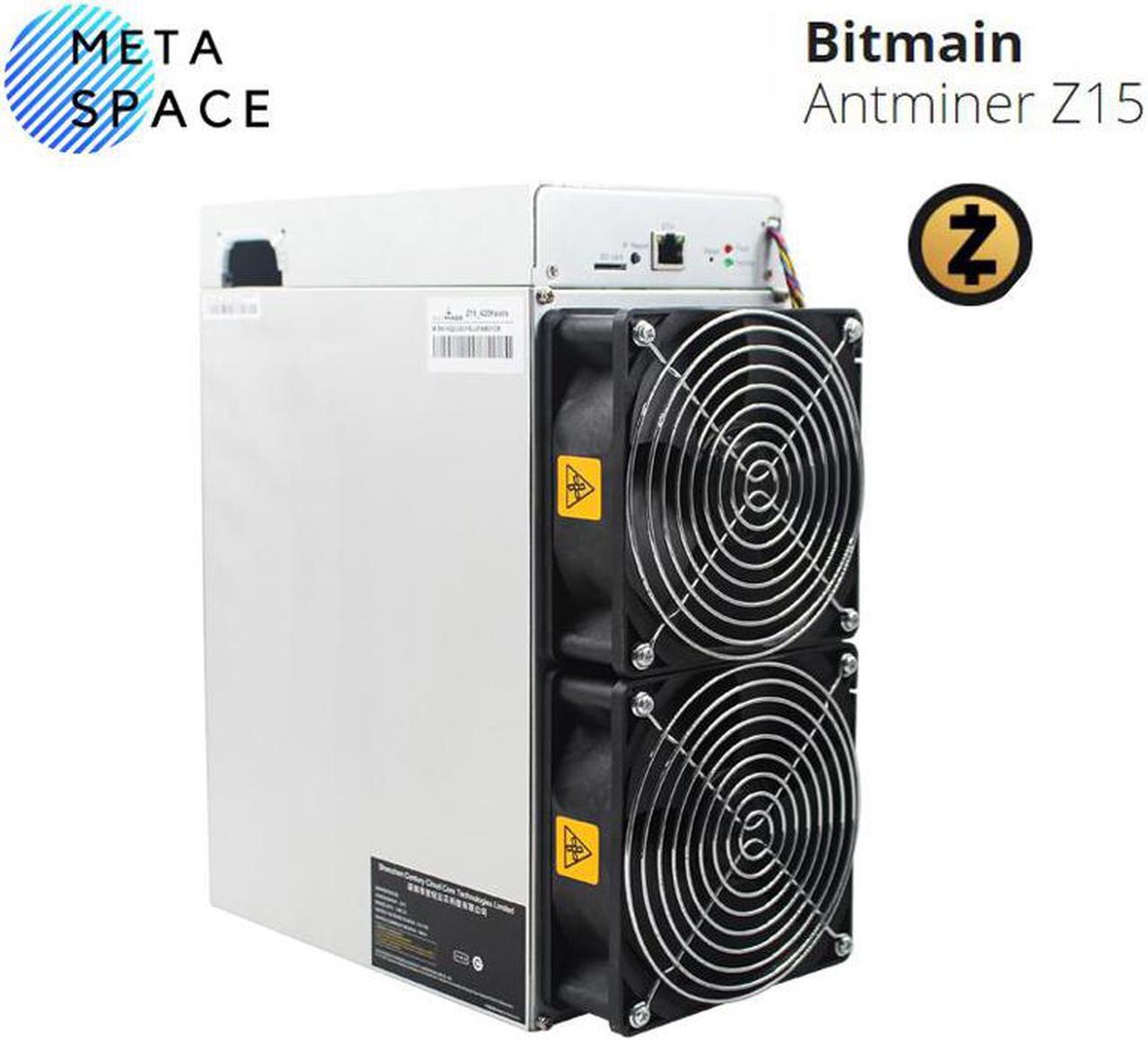 New Machine Bitmain Antminer Z15 420ksol/s Zcash Asic Best Most Profitable MinerZEC Mining Machine Antiminer Blockchain with PSU Equihash algorithm