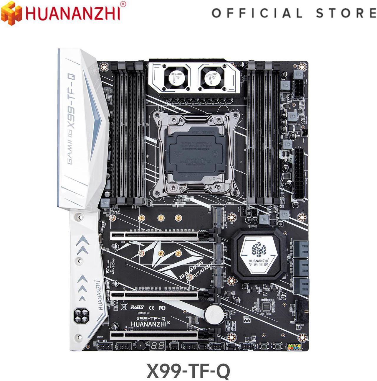 HUANANZHI X99 TF Q X99 Motherboard Intel with XEON E5 2666 V3 MOS FAN DDR3 DDR4 RECC memory combo kit set NVME SATA 3.0 USB3.0