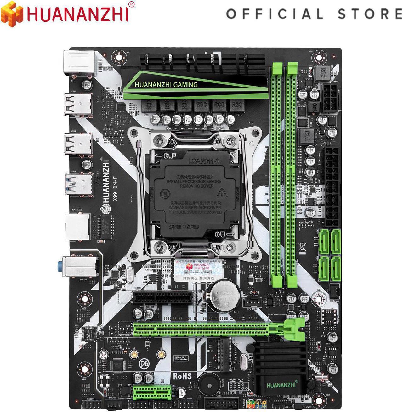 HUANANZHI X99 8M F X99 Motherboard Intel XEON E5 X99 LGA2011-3 All Series DDR4 RECC NON-ECC memory NVME USB3.0 SATA