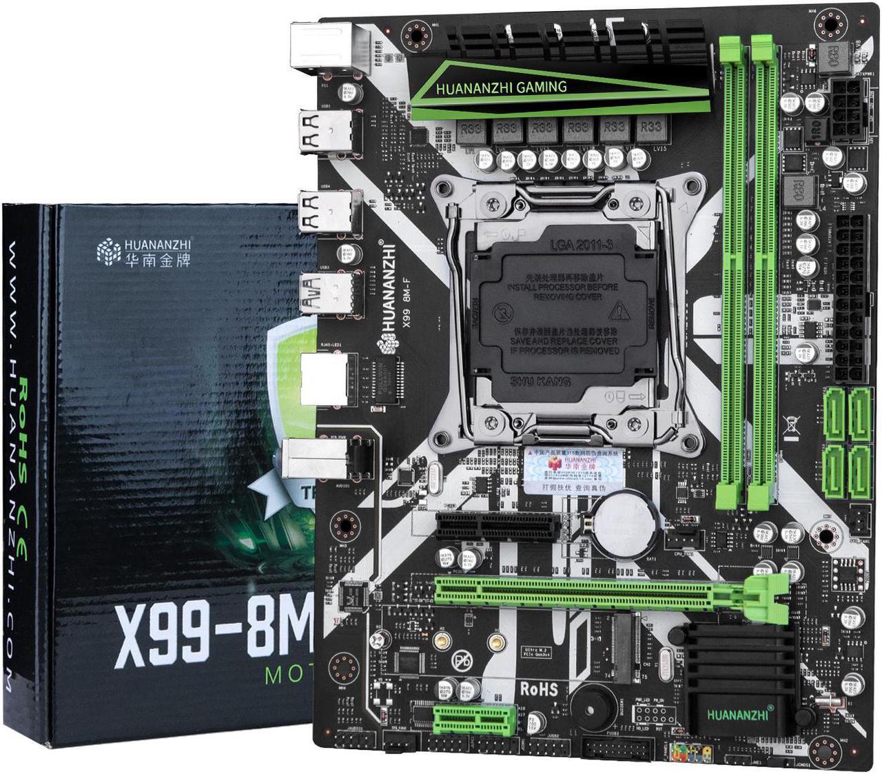 Alt view image 5 of 7 - HUANANZHI X99 8M F X99 Motherboard with Intel XEON E5 2620 V3 with 1*8G DDR4 NON-ECC memory combo kit set