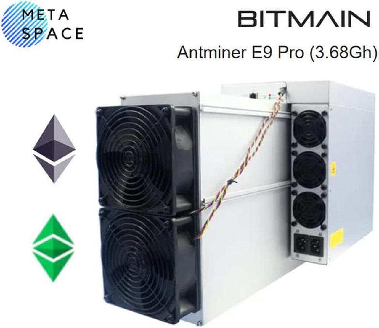 New Bitmain Antminer E9 Pro 3680MH/s 2200W ETC ETHW ETCZIL Most Powerful Miner EtHash algorithm with hashrate 3.68Gh/s Include Power Supply