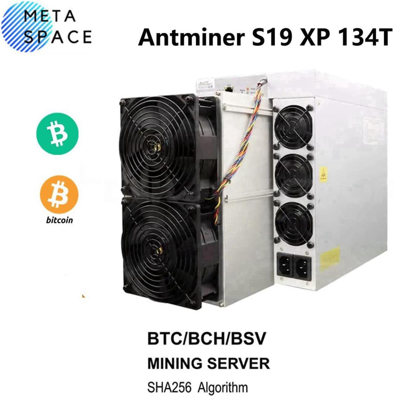 New Bitmain Antminer S19 XP 134Th/s 2881W ASIC Bitcoin Miner PSU Included Most Powerful BTC Miner Machine S19XP 134T Bitcoin Mining Rig Better Than Antminer S19 Pro S19J pro S19