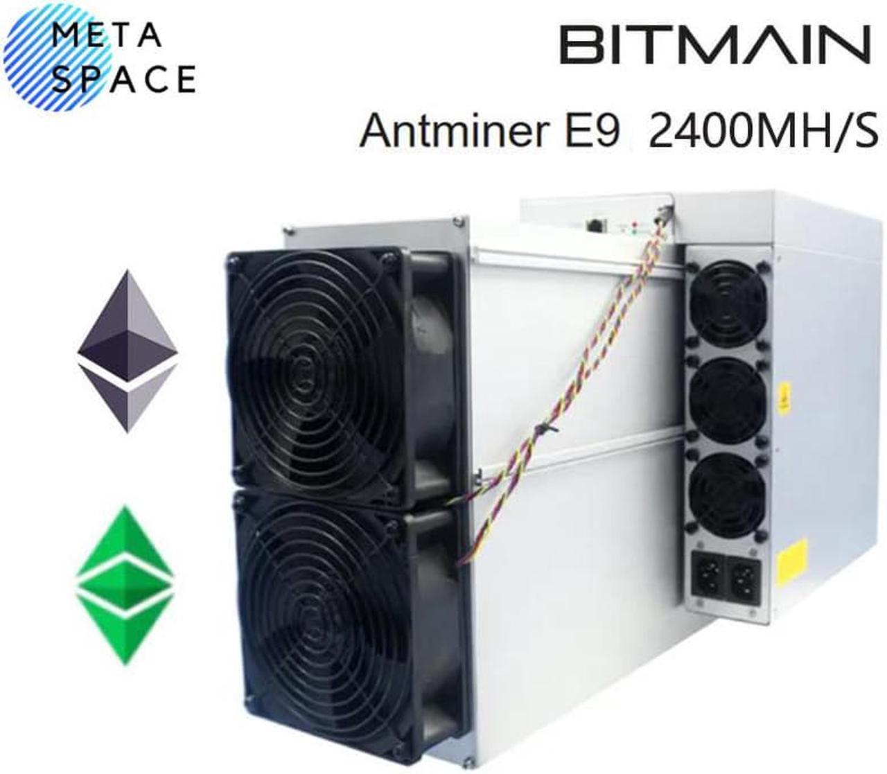 New Antminer E9 2400Mh/s 1920W from Bitmain mining EtHash algorithm 2.4Gh/s Powerful ETC Miner Asic ETC Mining Rig Power Supply Included