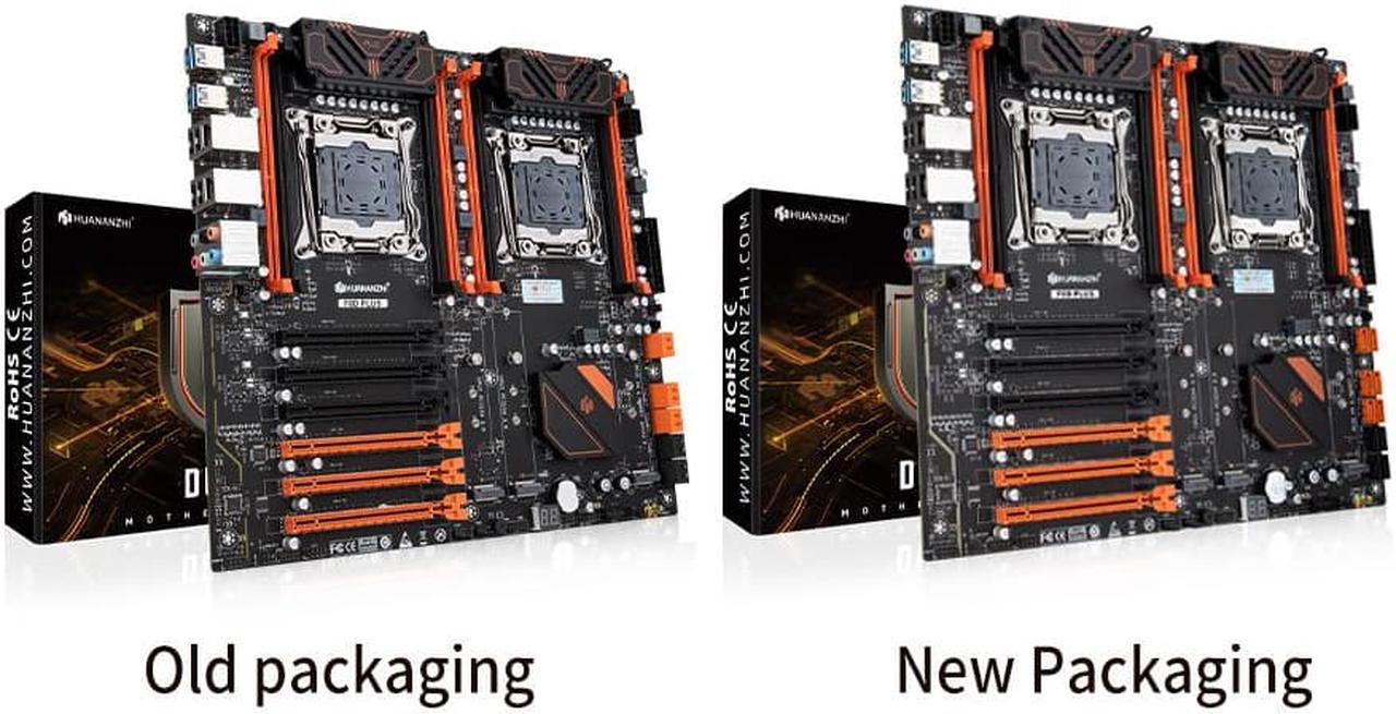 Alt view image 2 of 6 - HUANANZHI X99 F8D PLUS LGA 2011-3 XEON X99 Motherboard with Intel E5 2682 V4*2 with 4*32G DDR4 RECC memory combo kit set
