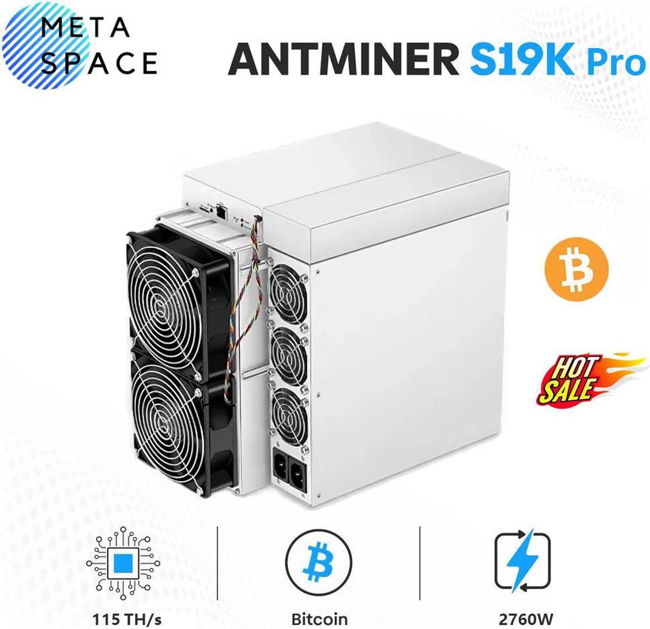 Bitmain New Antminer S19K pro 115TH/s Bitcoin Miner BTC BCH Asic Miner s19KPRO 115T 2760W SHA256 BTC Miner Better Than S19 PRO S17 Pro T17 S19