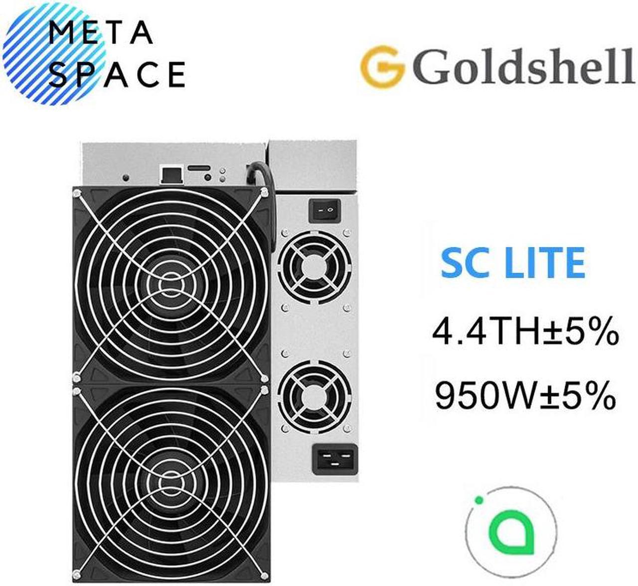 New Gold-shell SC Lite 4.4T 950W Siacoin Miner SC Miner Blake2B-Sia algorithm Crypto Asic Miner Gold-shell Lite Miner Sia Miner