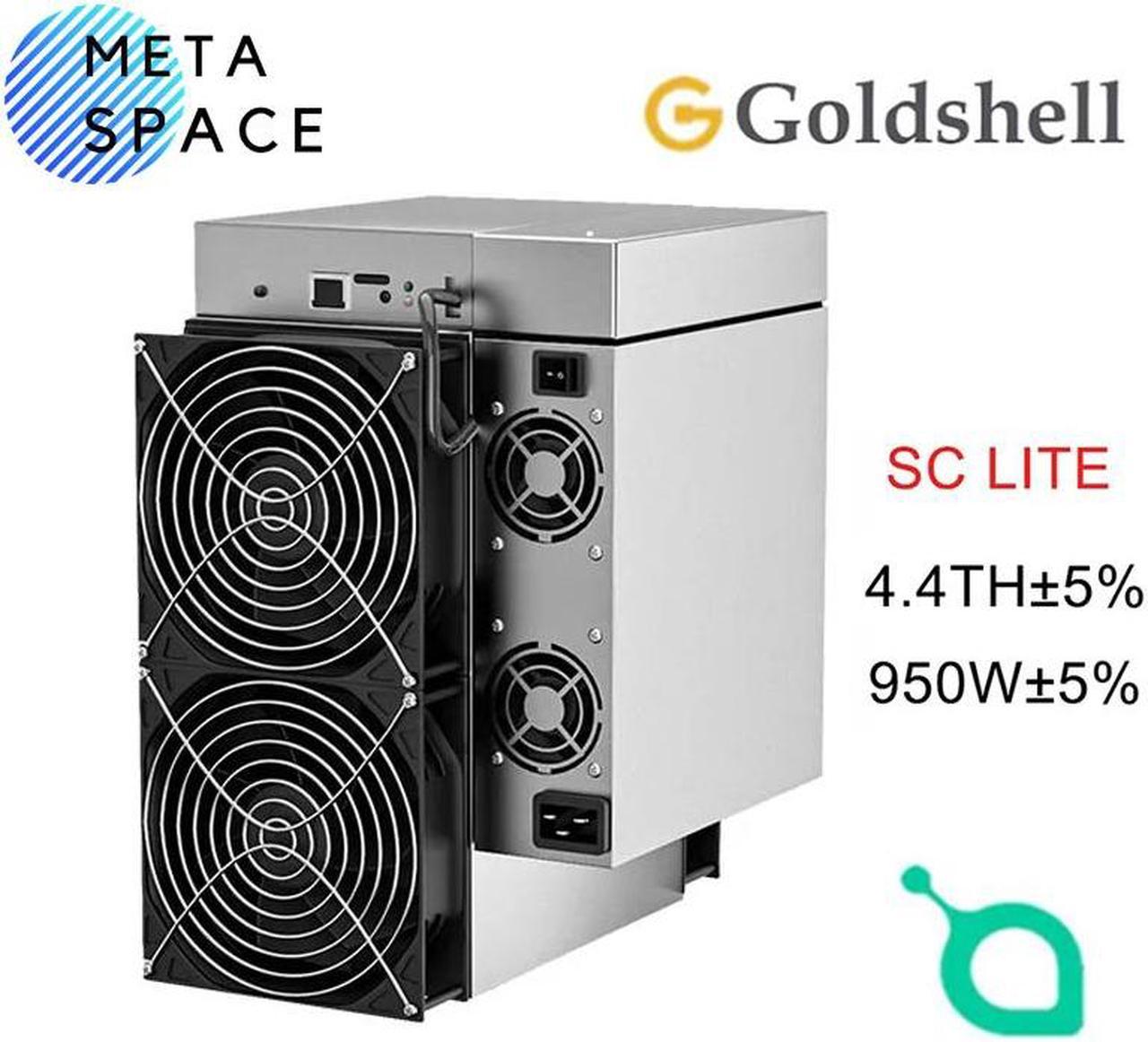 New Gold shell SC Lite 4.4TH/s 950W Siacoin Miner SC Miner Blake2B-Sia algorithm with Power Supply Gold shell Lite Miner Sia Miner