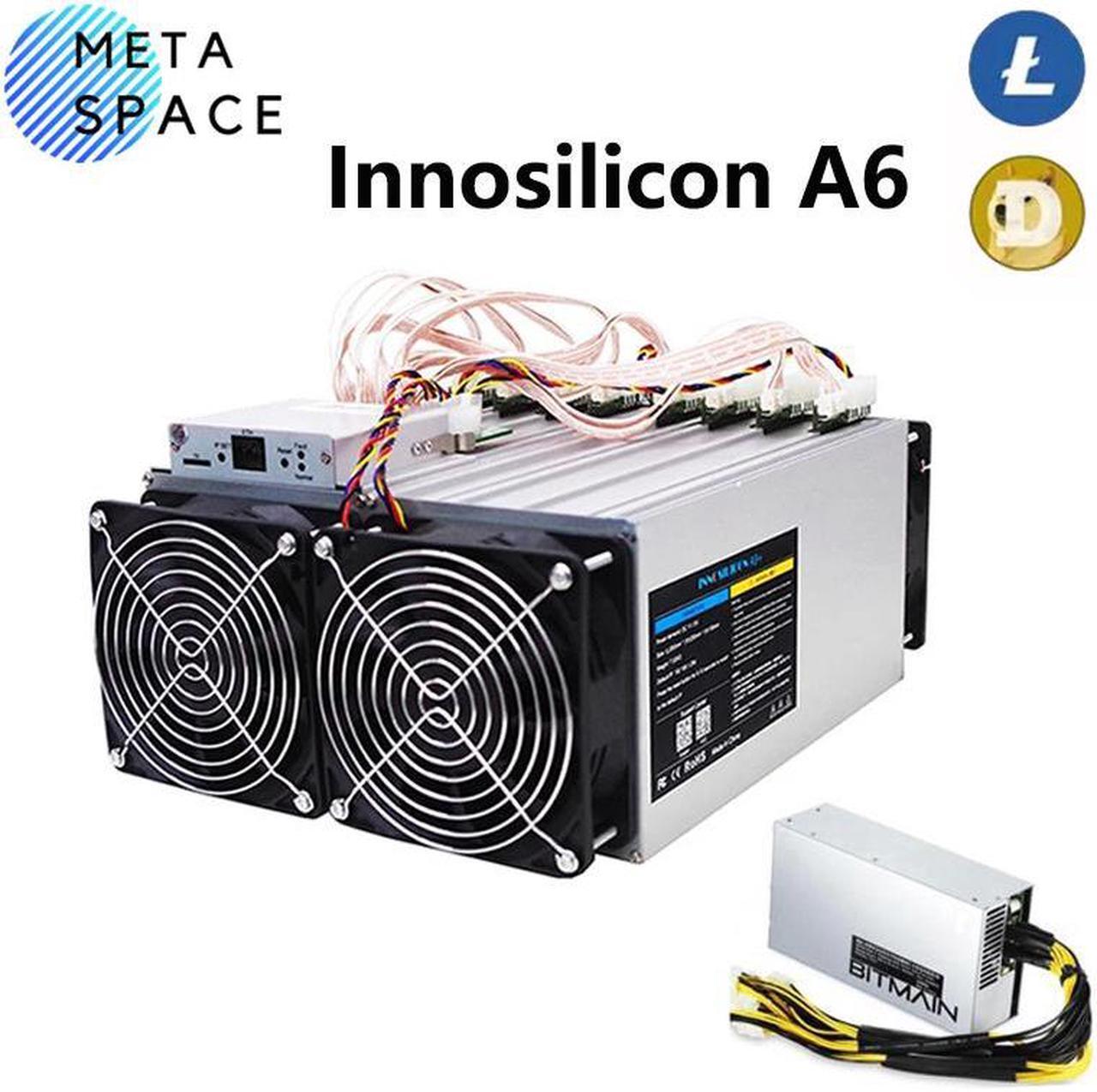 Main image of Innosilicon A6 1230Mh/s Dogecoin Miner Litcoin Mining With Bitmain APW7 PSU Doge LTC Asic Miner A6 1.23Gh/s Than Antminer L3